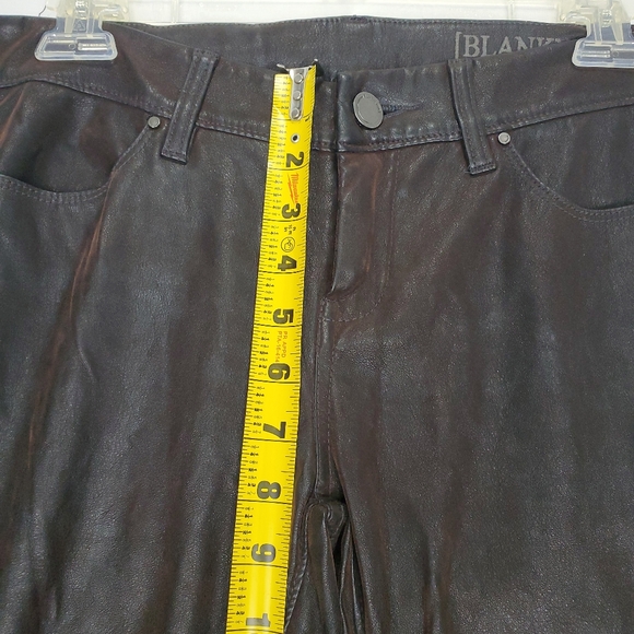 Blank NYC Vegan / Faux Leather Dark Brown Skinny Pants Size 26 - Picture 13 of 16